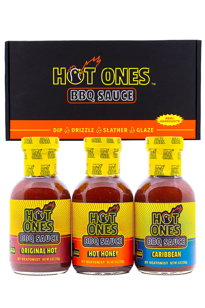 Hot Ones BBQ Trio Pack (Original / Hot Honey / Caribbean) P4