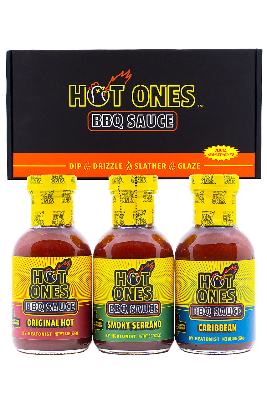 Hot Ones BBQ Trio Pack (Original / Smoked Serrano / Caribbean) K6
