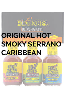 Hot Ones BBQ Trio Pack (Original / Smoked Serrano / Caribbean) K6