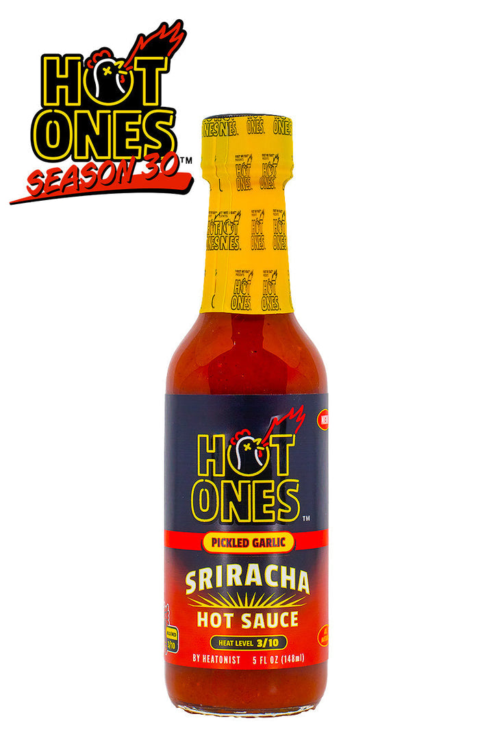 Pickled Garlic Sriracha | Hot Ones Hot Sauce J1