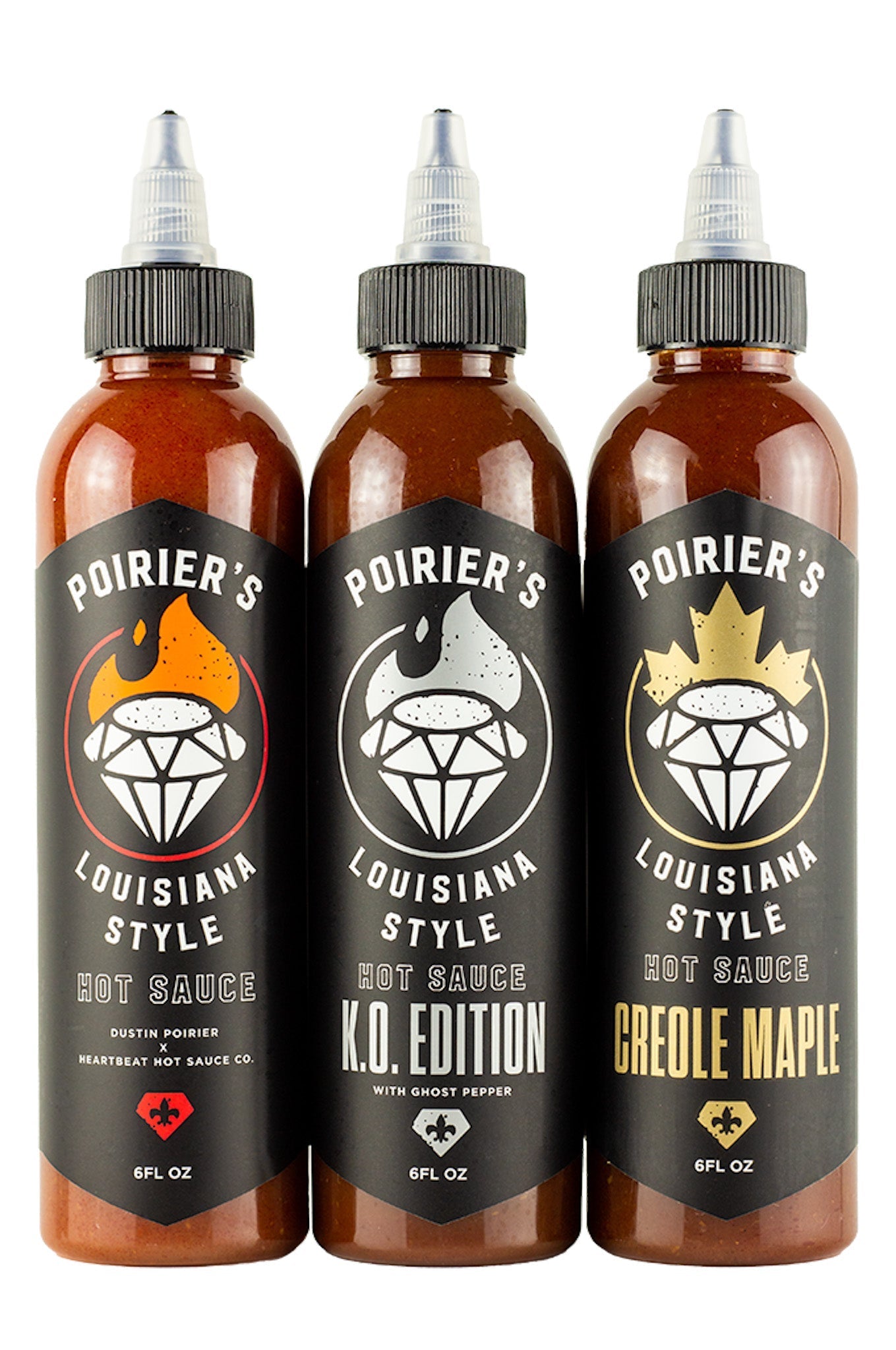 Poirier's Louisiana Style Hot Sauce Trio Pack | Dustin Poirier’s Louisiana Style B4